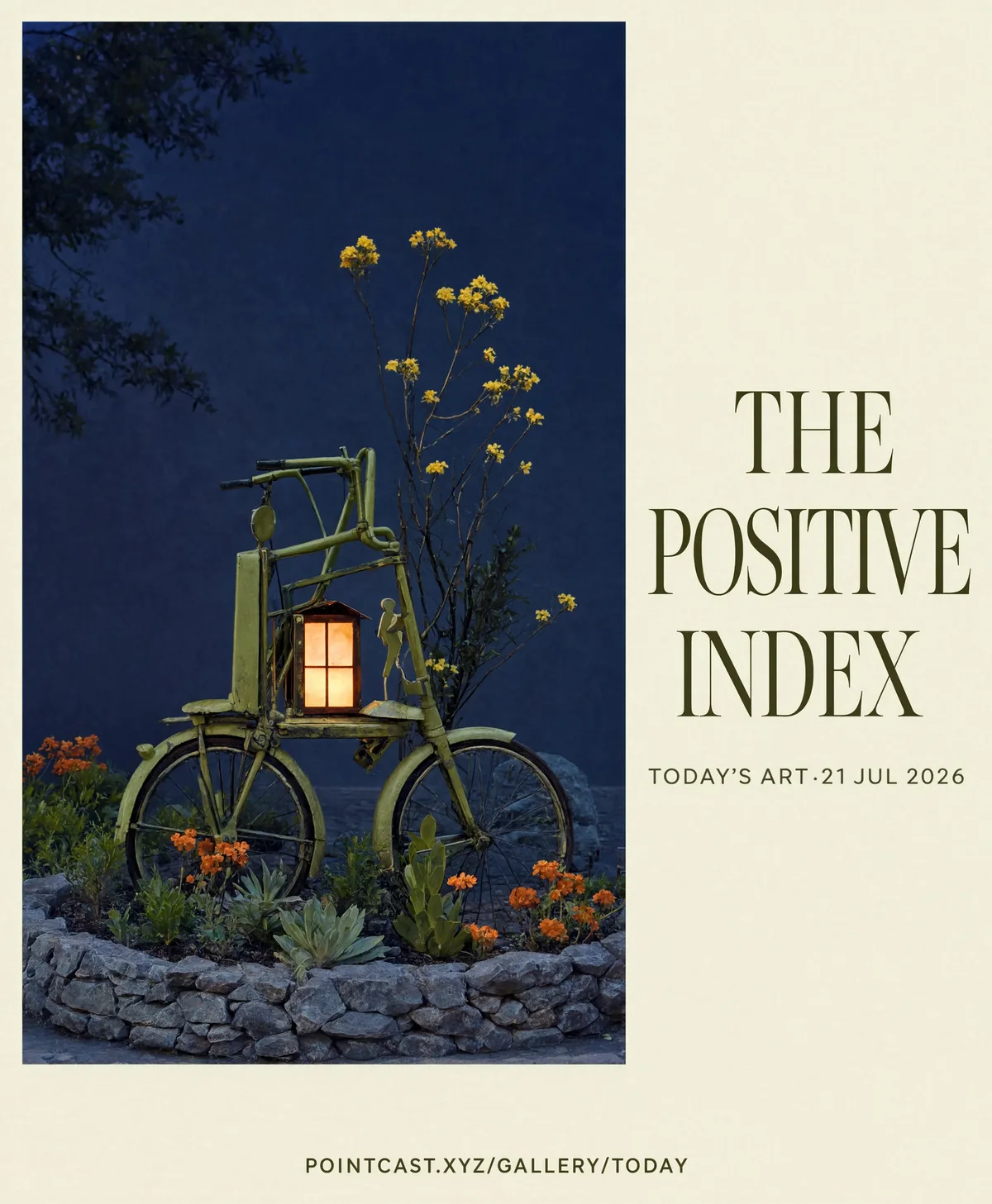 The Positive Index. house-ad creative
