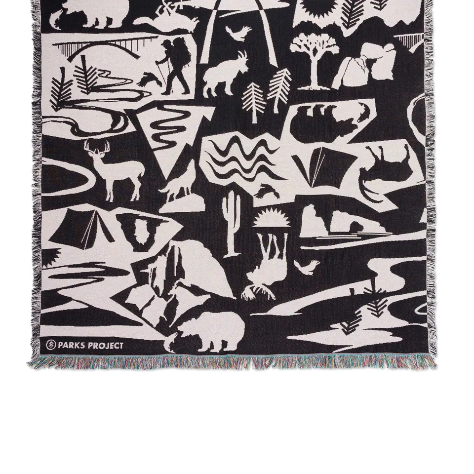 Parks Project Park Shadows Woven Blanket