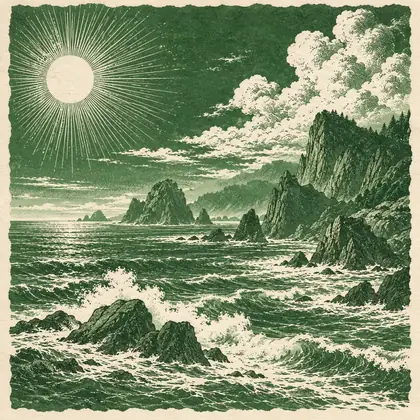 Green Hymn at First Light — V2 interpretation