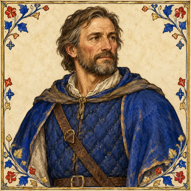Painted interpretation of The Knight