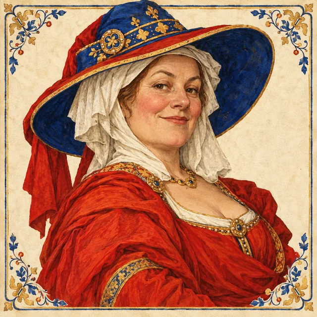 Painted interpretation of The Wife of Bath