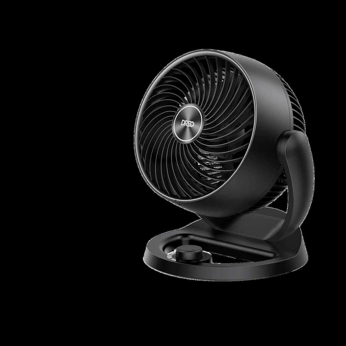 Dreo TurboPoly Table Fan 312, a compact black table circulator