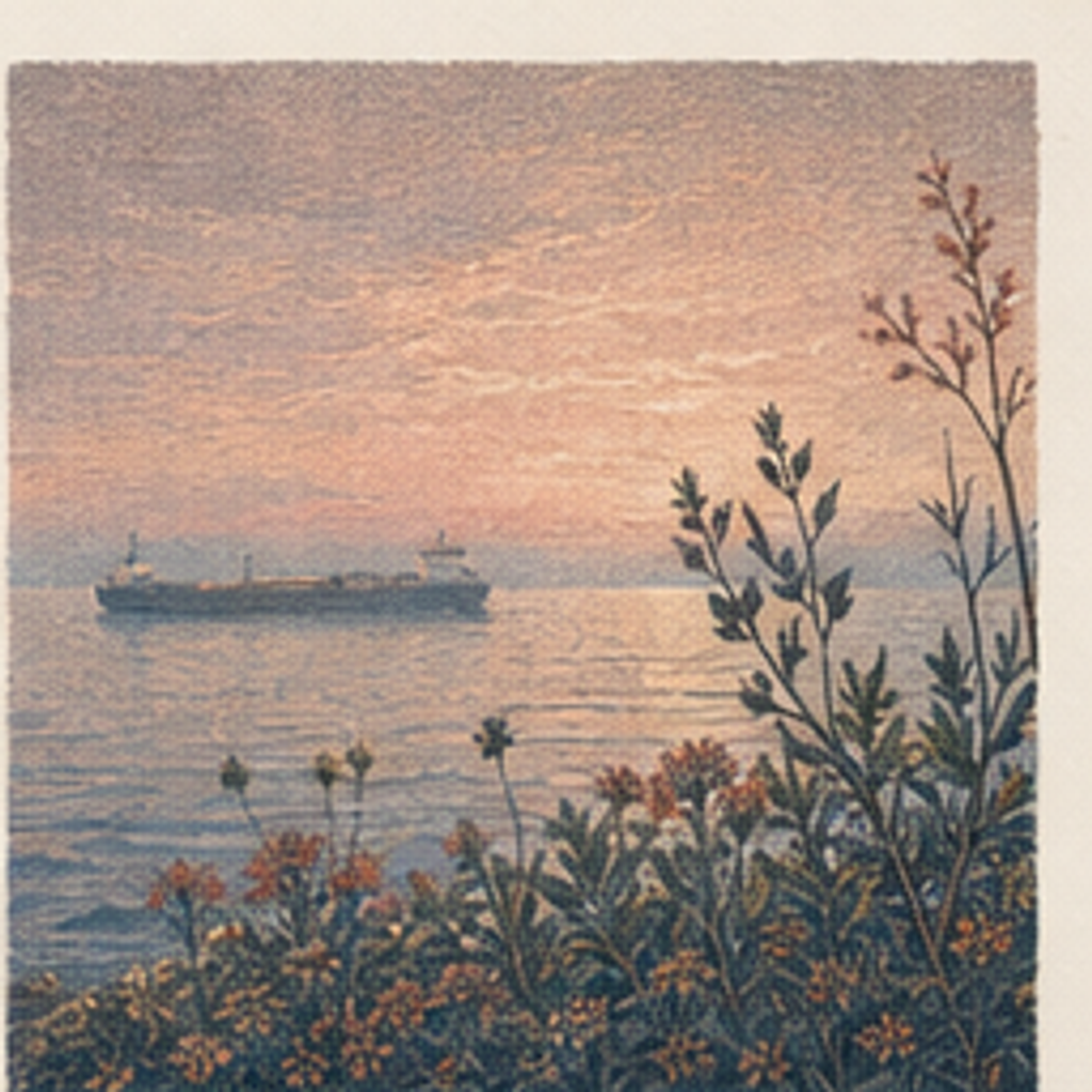 Distant Freighter collectible artwork