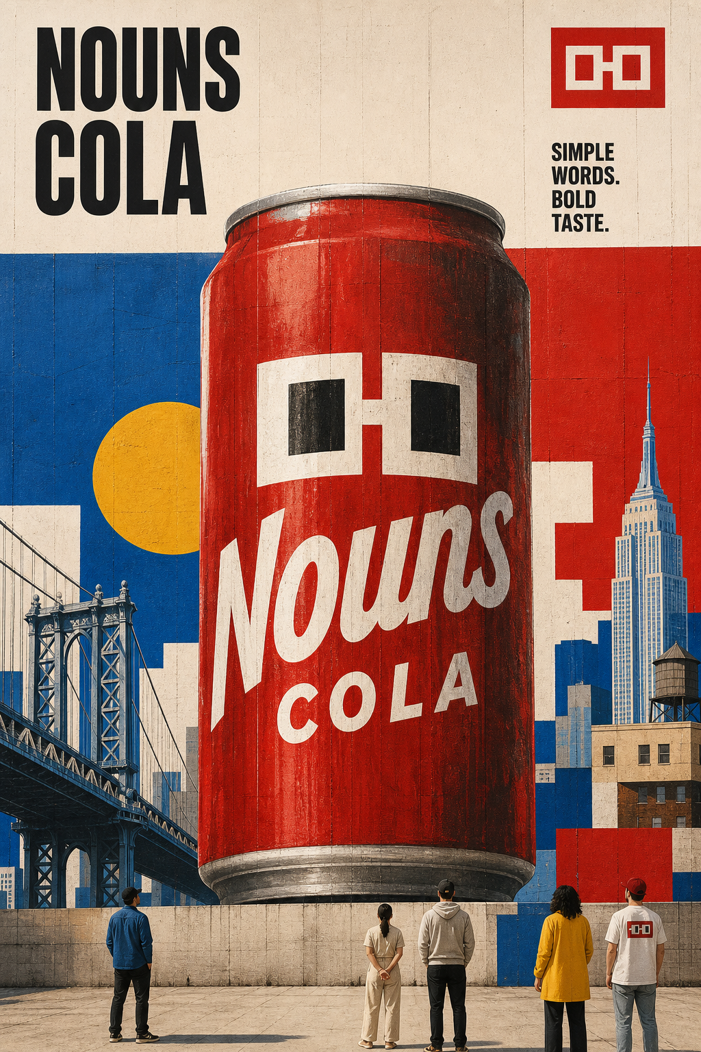 Nouns Cola poster: Mural