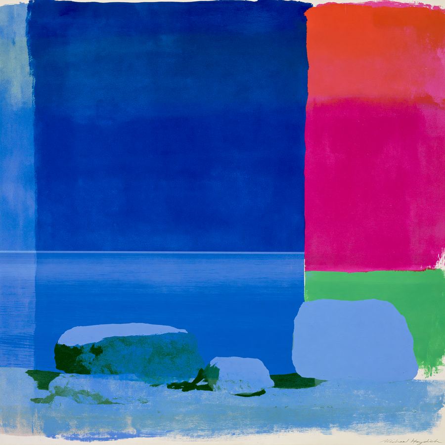 Klein-blue night sea, nothing else awake