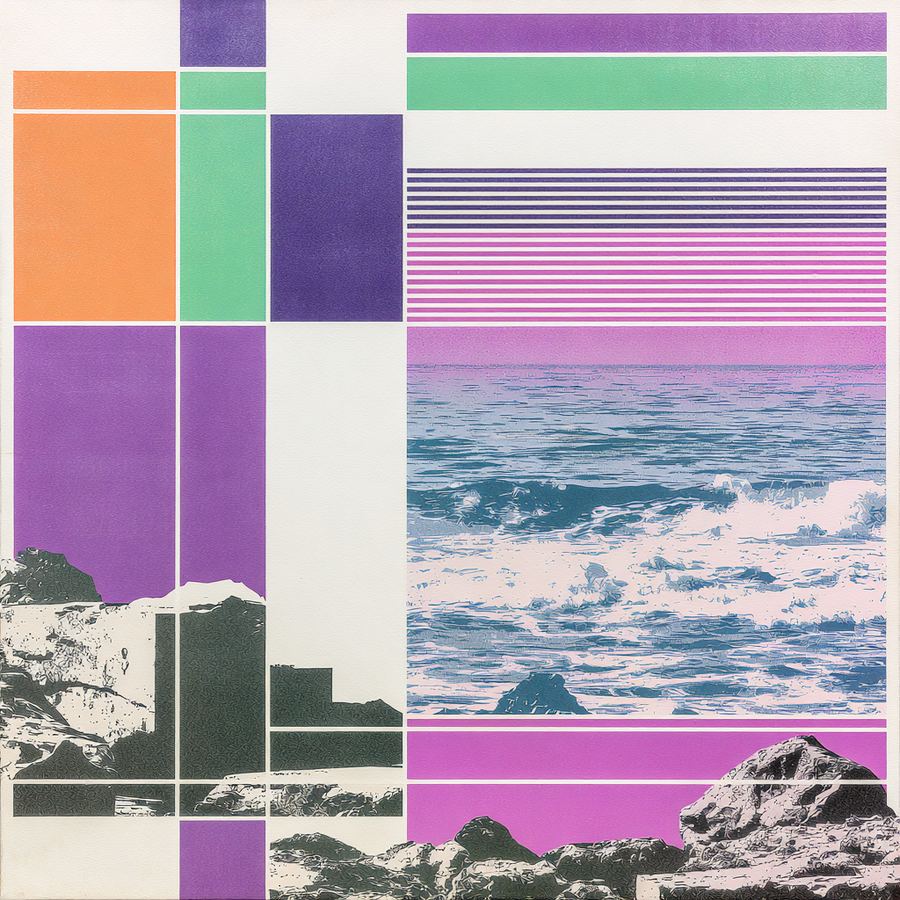 Pastel grid warming in the afternoon