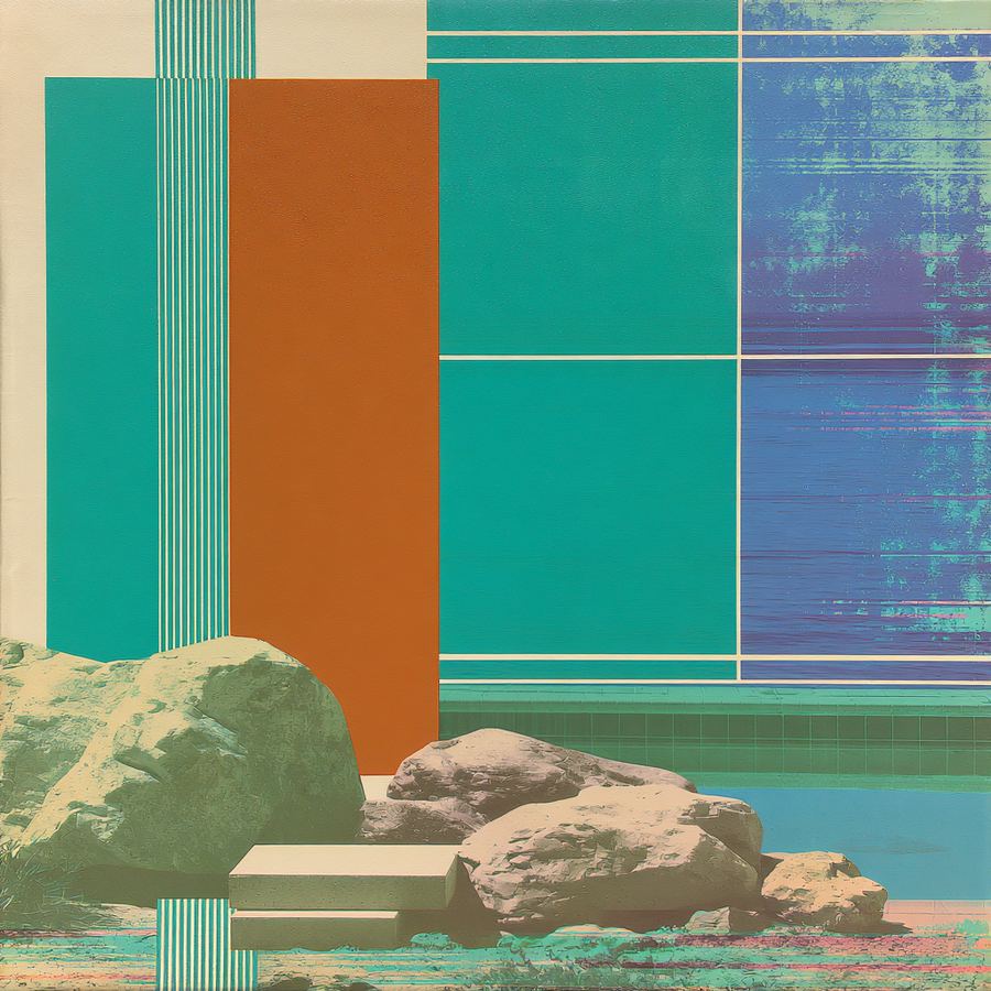 Pale green panels over a quiet swell