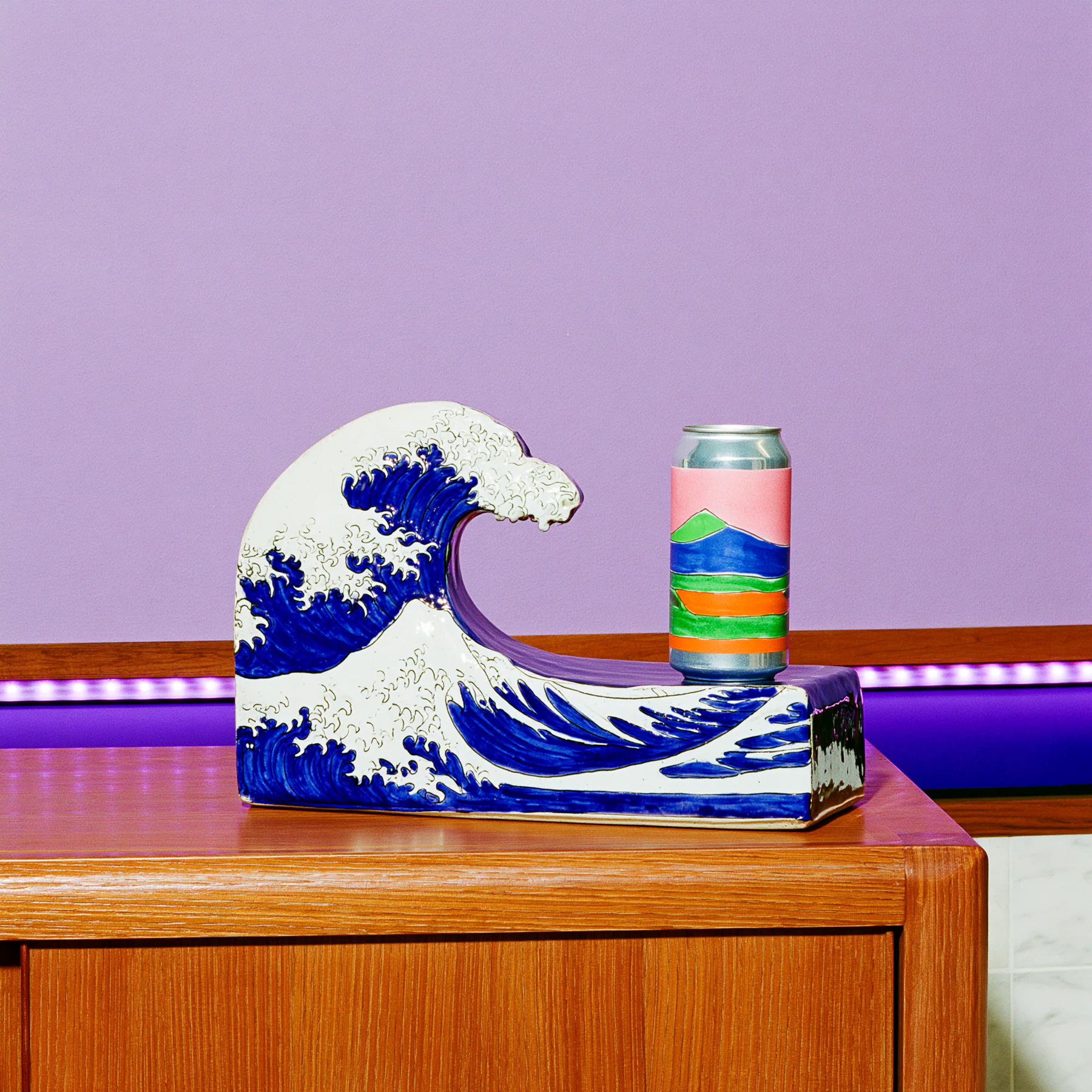 A soft lilac sculptural composition from the PointCast Year One Midjourney archive